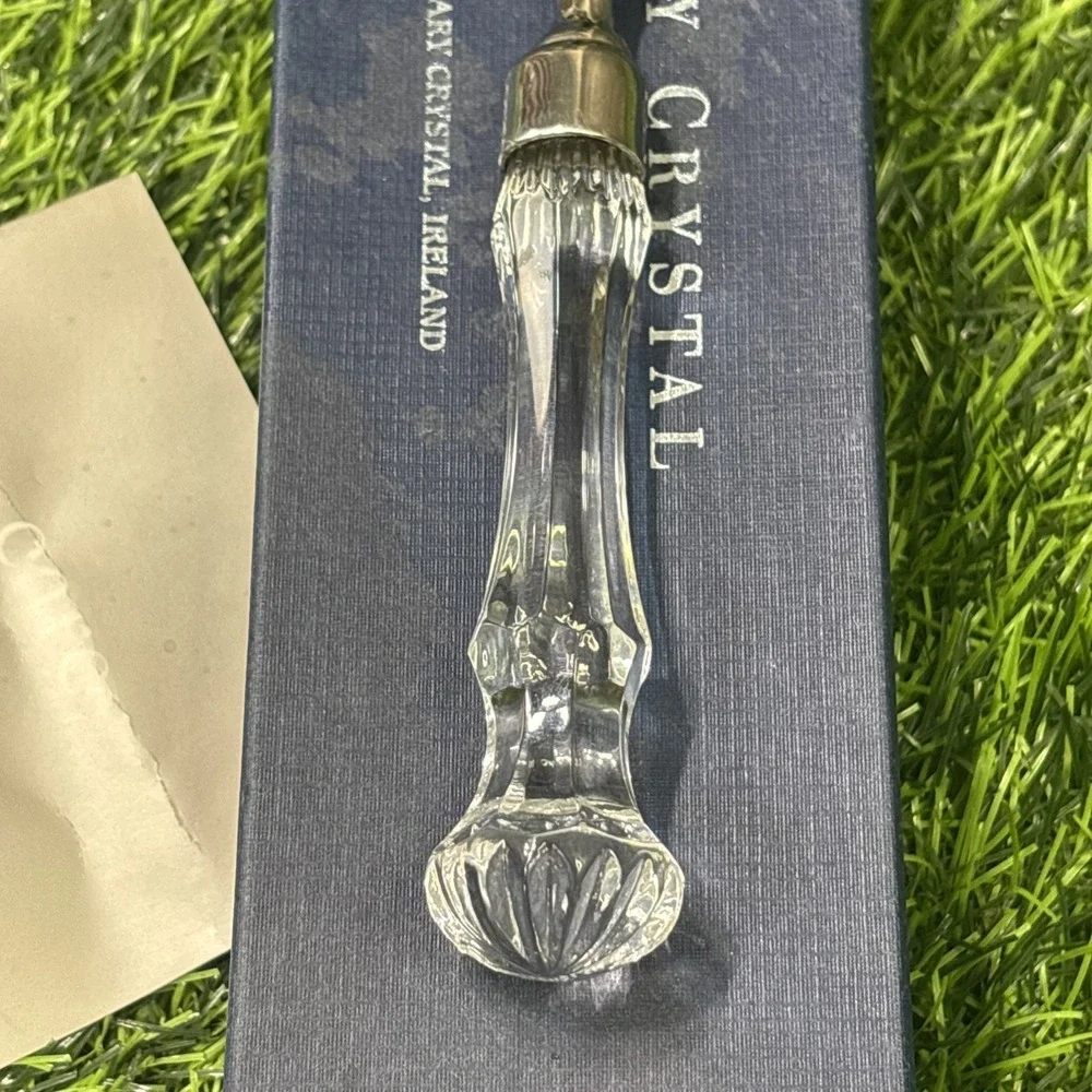 Tipperary Crystal Ireland Letter Opener Crystal Handle Box & Care Card